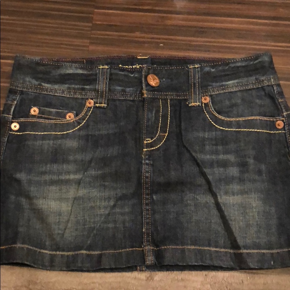 American eagle jean skirt